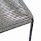 Armen Living Clip Indoor Outdoor Stackable Steel Dining Chair with Gray Rope, PK2 LCCPSIGRY - alternate 3